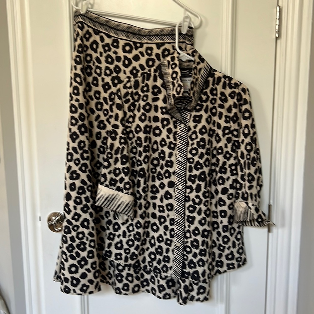 Gretchen Scott skirt and blouse.